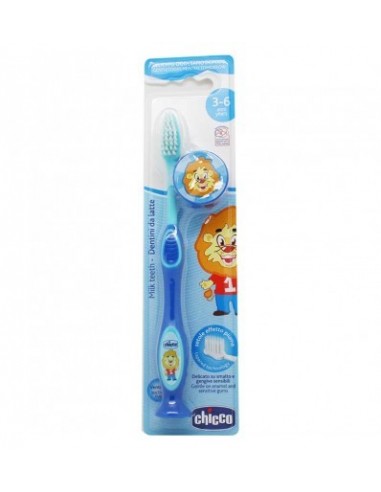 Cepillo dientes de leche Chicco 3-6 años azul