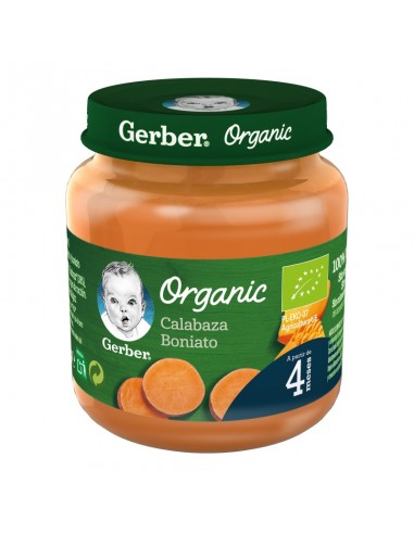 Gerber Organic Calabaza y Boniato 125 g