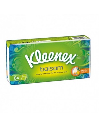 Kleenex balsam 8 paquetes de 10 uds