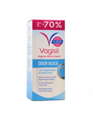 Vagisil Higiene Intima Protección Odor Block Duplo 2x250ml
