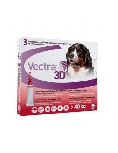 Vectra 3D perros XL +40 kg 3 pipetas