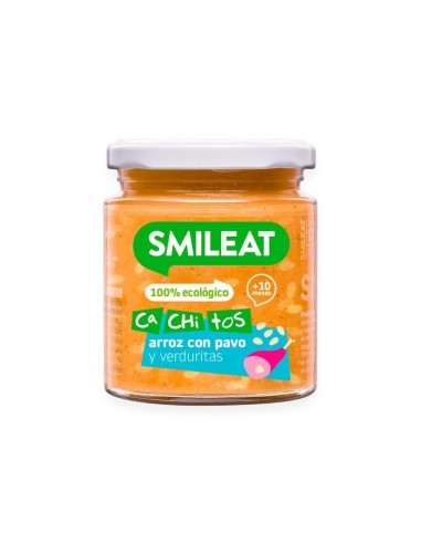Smileat Cachitos Arroz con Pavo y Verduras Ecológico 230 g