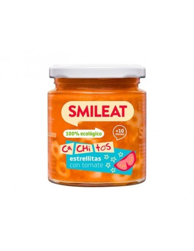 Smileat Cachitos Estrellitas con Tomate Ecológico 230 g