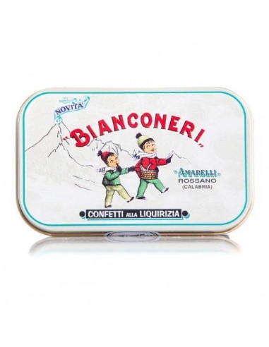 Amarelli Bianconeri caja lata blanca 50 g