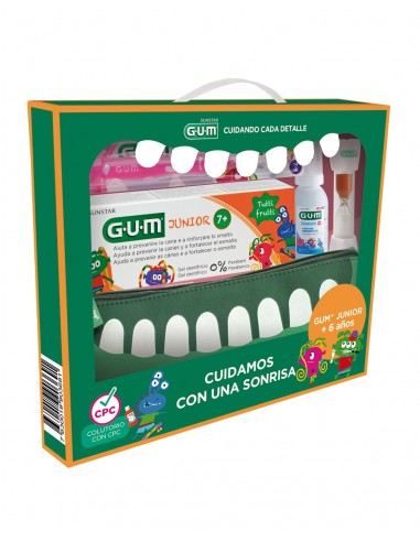 Gum Pack Junior Pasta de dientes y Cepillo,  +7 años