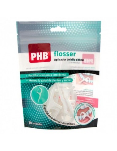 PHB Flosser Aplicador Hilo dental 30 Unidades