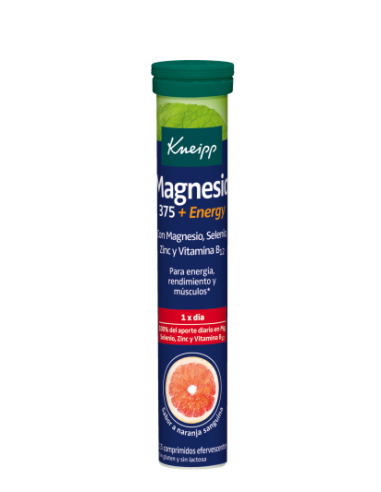 Kneipp Magnesio 375 +ENERGY 15 Comprimidos Efervescentes