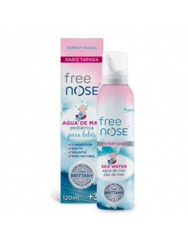 Free Nose Agua de Mar Hipertónica Pediátrica spray nasal 120ml