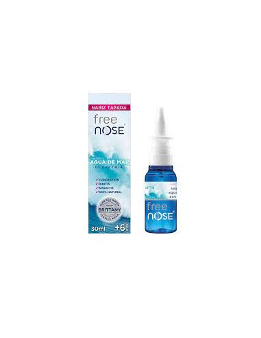Free Nose Agua de Mar Hipertónica spray nasal 30ml
