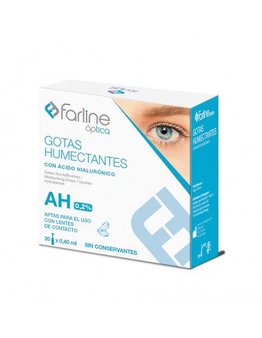 Farline Optica Gotas Humectantes 0,2% AH 20 x 0,4 ml