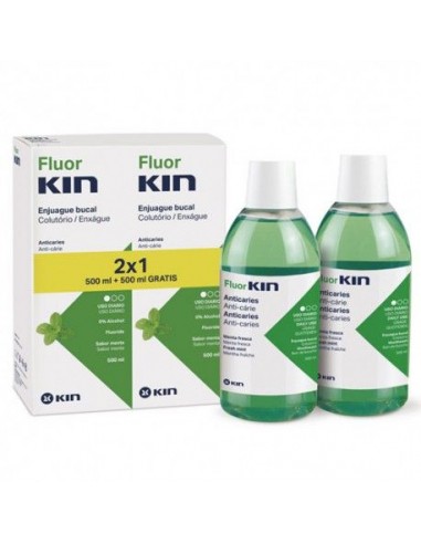 Fluor Kin Colutorio Pack 2x500 ml