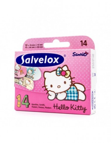 Salvelox Aposito Adhesivo Hello Kitty 14 uds