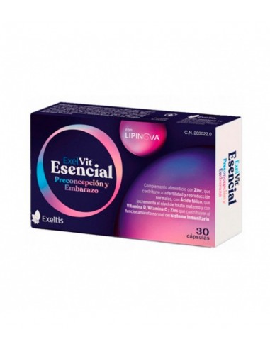 Exelvit Esencial Preconcepción y Embarazo 30 Comprimidos