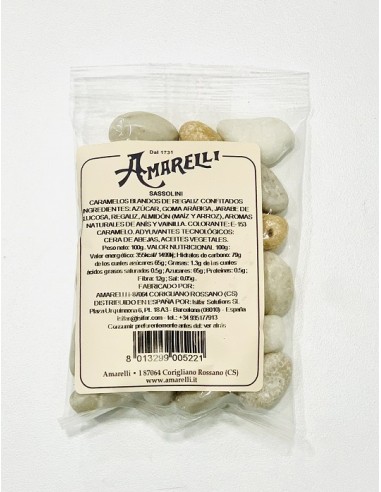 Amarelli Sassolini Regaliz Confitado con sabor a Anís 100 g