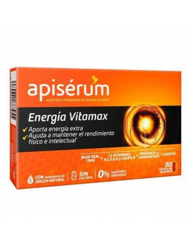 Apisérum Energía Vitamax 30 capsulas blandas