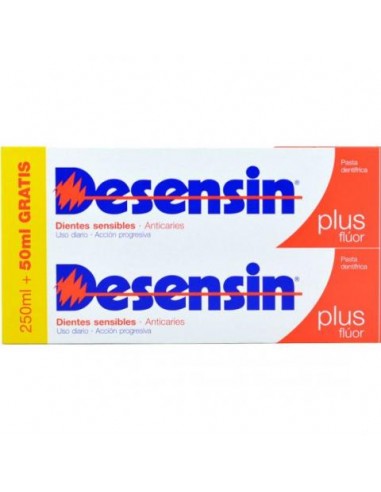 Desensin Plus Flúor Pasta Dentífrica Duplo 2x150ml