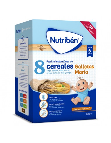Nutribén 8 Cereales galletas María 600 g