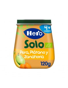 Baby Solo Potito Manzana Melocotón y Plátano, 190 gr - hero