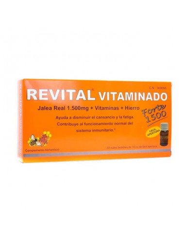 Revital Vitaminado Forte Jalea Real 1.500 20 Viales
