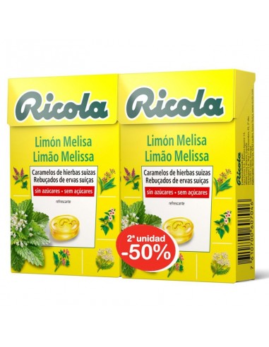 Ricola Caramelos Limón Melisa Duplo 2x50 gr