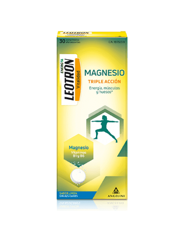 Leotron Magnesio Triple Acción 30 comprimidos efervescentes