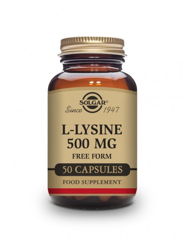 L-Lisina 500 mg Solgar 50 Capsulas vegetales