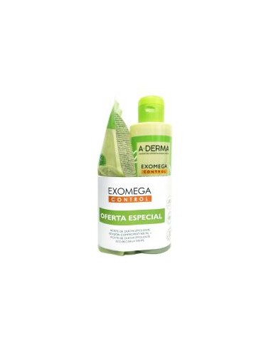 A-Derma Exomega Control Aceite de Ducha + Eco Recarga 2x500ml