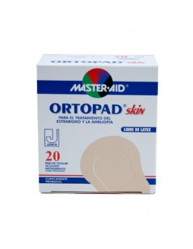 Parches oculares Master Aid ortopad skin junior 20 parches