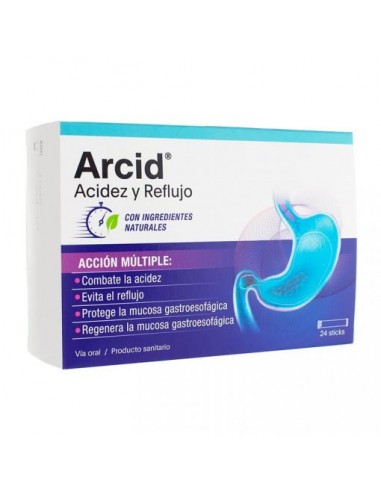 Arcid Acidez y Reflujo 24 Sticks