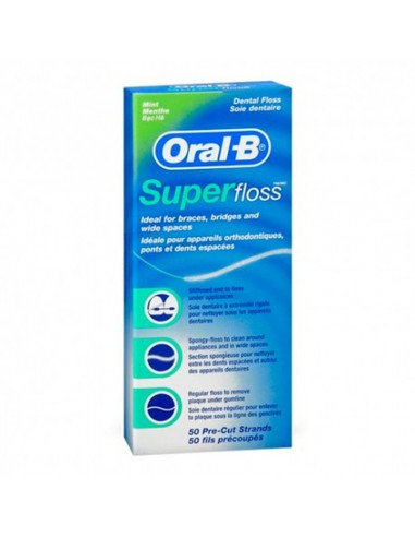 Oral-B Superfloss Seda Dental 50 tiras