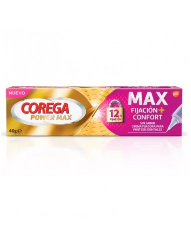 Corega Power Max Fijación+Confort 40 g