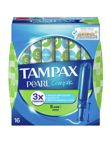 Tampax Pearl Compak Super 16 tampones