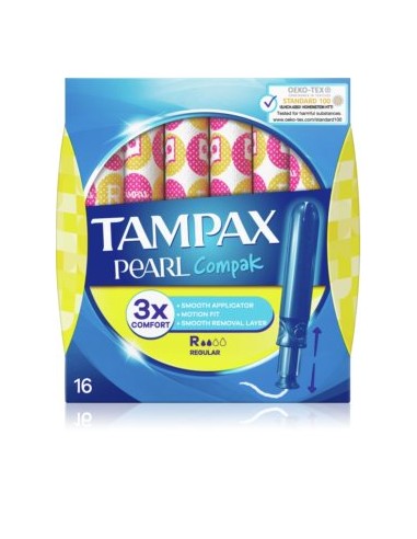 Tampax Pearl Compak Regular 16 unidades