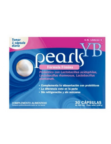Pearls YB Fórmula Fémina 30 Cápsulas