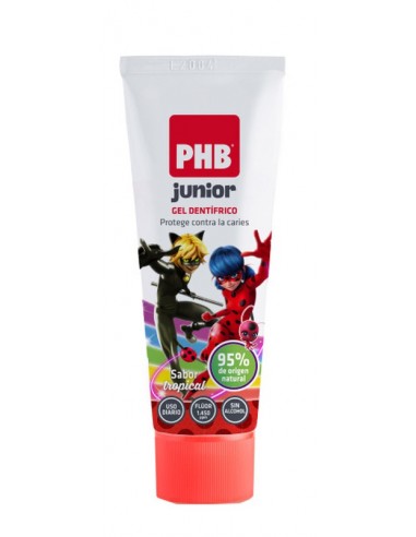 PHB Junior Gel Dental Sabor Tropical 75ml