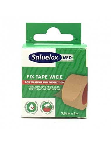 Esparadrapo Hipoalérgico Salvelox Med Fix Tape 2,5 cm x 5m