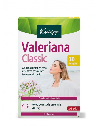 Kneipp Valeriana Classic grageas herbales 30 uds