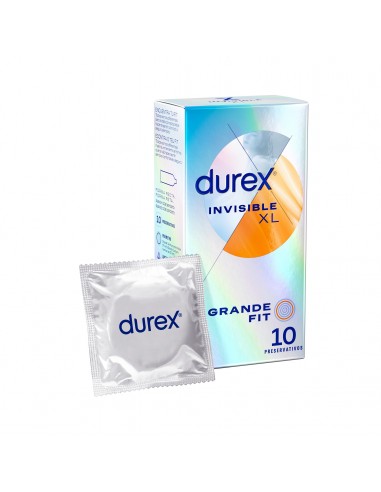 Durex Invisible XL Ultrafino 10 Uds