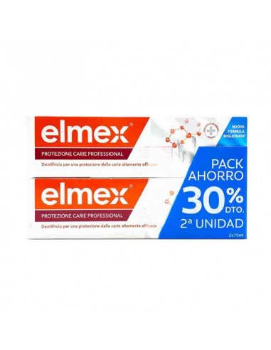Elmex Dentífrico Protección Caries Profesional Duplo 2x75ml