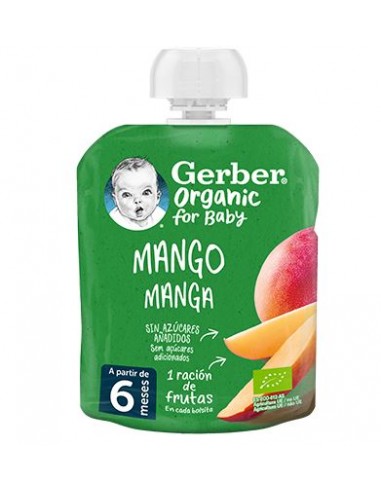 Gerber Organic Mango Pouch 90 g