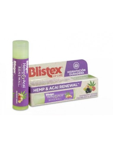 Blistex Hemp & Acai Renewal Stick 4,5 g Frambuesa Jenjibre Pack 2 x 1