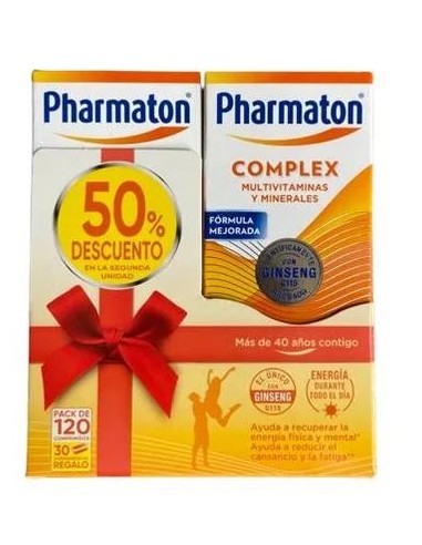 Pharmaton Complex Duplo 2x60 Comprimidos 50% Dto 2ª Unidad