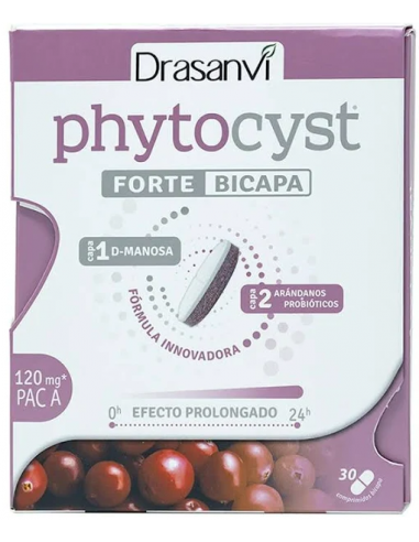 Drasanvi Phytocyst Arándano Rojo Forte Bicapa 30 Comprimidos