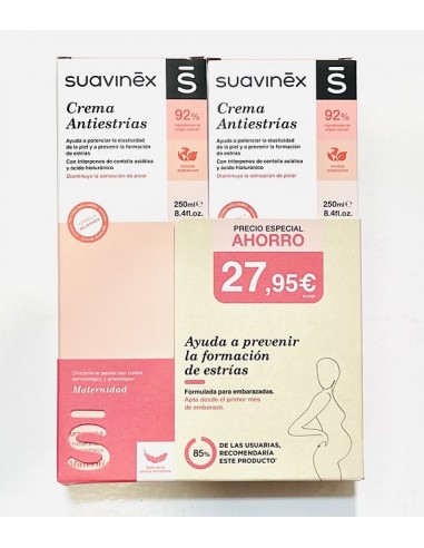 Suavinex Duplo Crema Antiestrias  2×250 ml