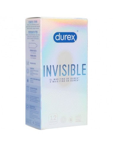 Durex Invisible Extrafino lubricado 12 uds