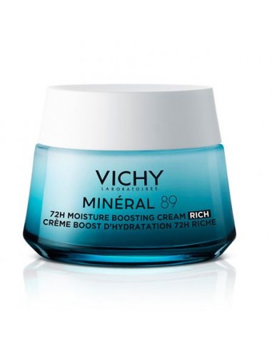 Vichy Minéral 89 Crema Boost Hidratación Textura Rica 50 ml