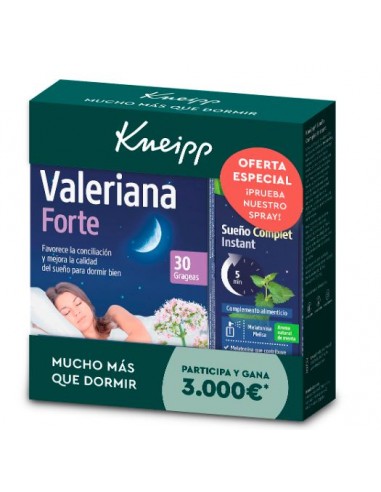 Kneipp Valeriana Forte 30 Grageas + Sueño Complet Instant Spray