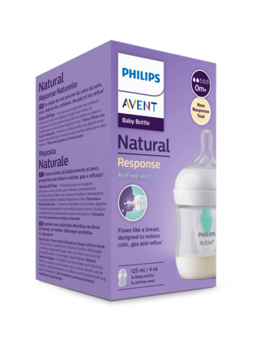 Avent Biberón Natural Response AirFree Vent Baby Bottle 125 ml +0 m