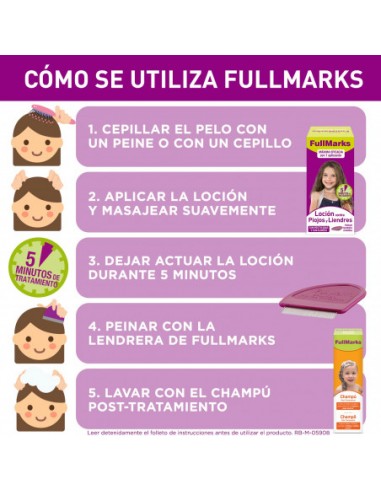 Farmacia Fuentelucha  Fullmarks antipiojos y liendres Champu + Locion  pediculicida