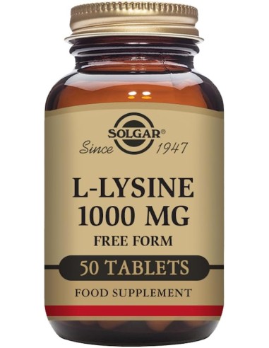 Solgar L-lisina 1000 mg Forma Libre 50 Comprimidos